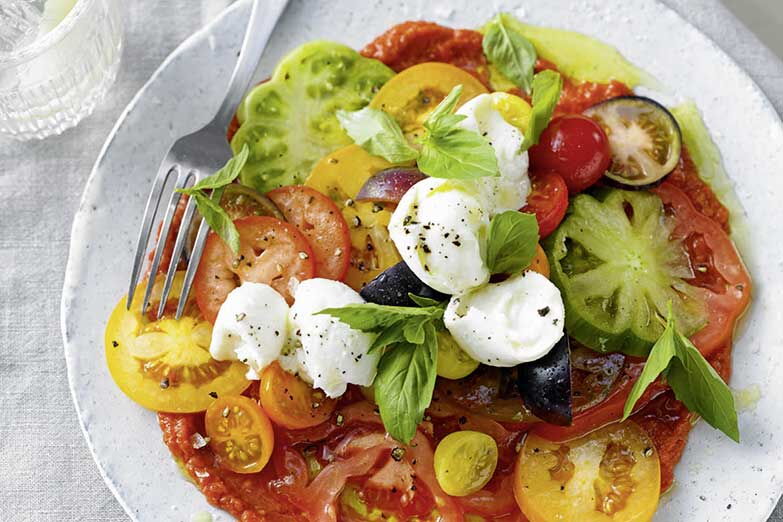 Foto von Carpaccio alla caprese