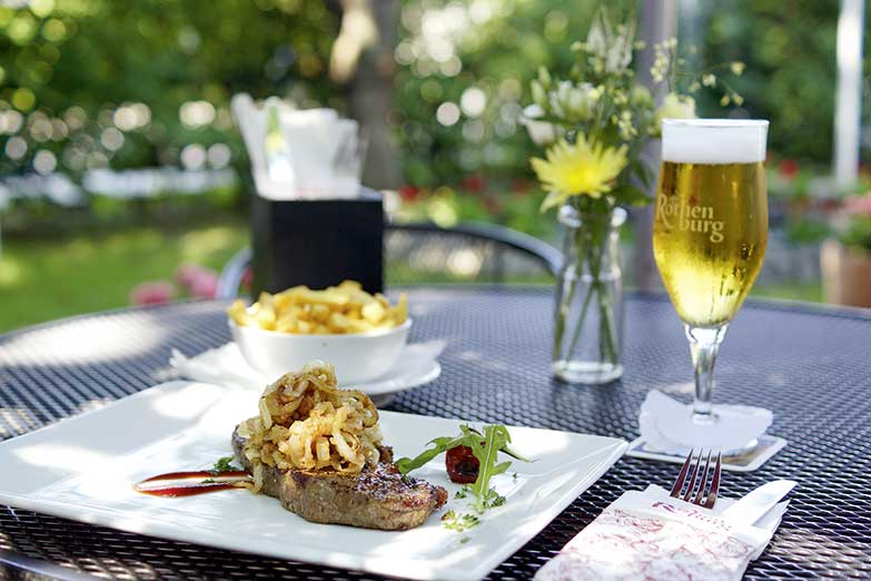 Biergarten / Terasse vom Zur Rothenburg - Deutsches Restaurant Braunschweig